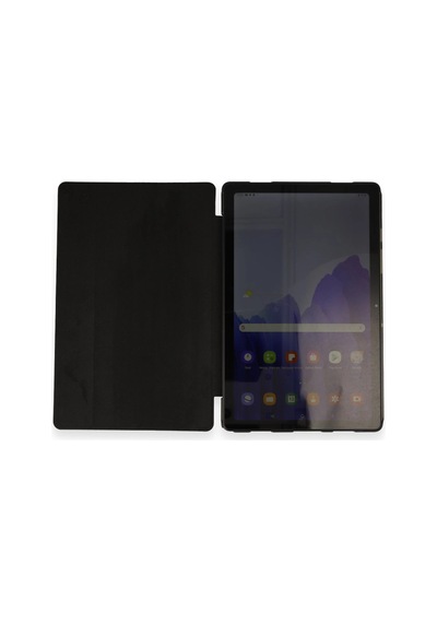 Mep Samsung Uyumlu Galaxy T220 Tab A7 Lite 8.7 Kılıf Tablet Smart Kılıf - Siyah Najmaddin Arka Kapak