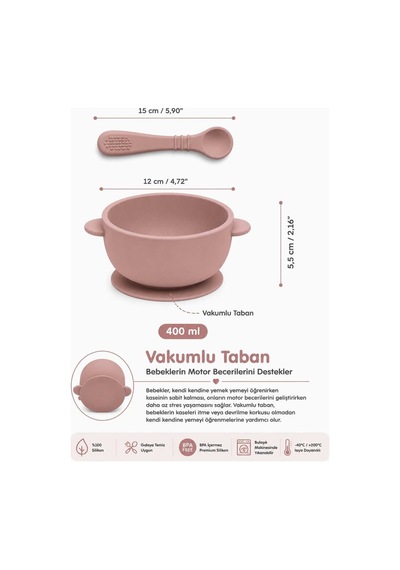 Masa Kasesi/vakumlu Sıvı Akıtmayan Silikon Bpa Free