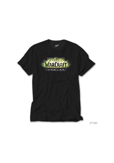 World Of Warcraft Legion Logo Siyah Tişört Siyah