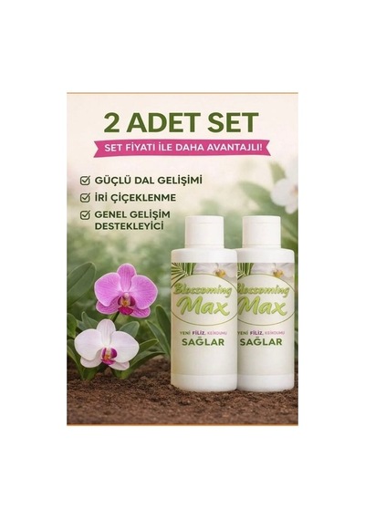 2 Adet Dal Ve Çiçek Destekleyici Premium Besin 100 Ml - Güçlü Dal Gelişimi Ve Iri Çiçeklenme