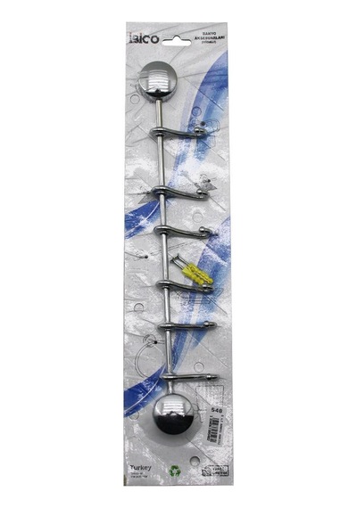 İbico Banyo Bny-548 Banyo Askısı 6 Kollu Krom Vidalı Montaj