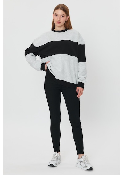 Alexandergardi Alexandergardı Unısex Oversıze Sweatshırt Un-00175 Gri