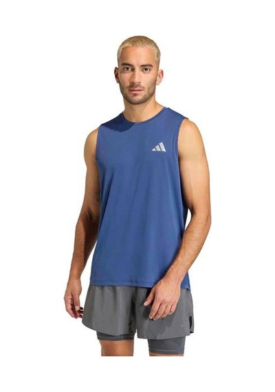 Adidas Running Essentials Erkek Lacivert Yuvarlak Yaka Atlet