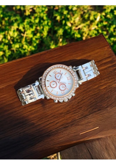 Aqua Di Polo Rose Gold Gümüş Çelik Zirkon Taşlı Apws014102 Kadın Kol Saati