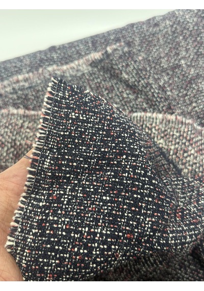 Minimal Desenli Şanel Kumaş 2,30x1,50 Metre Siyah