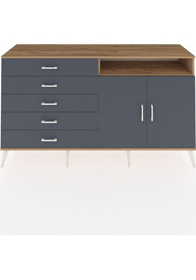 Hyperion Konsol 2 Raflı 5 Çekmeceli 2 Kapaklı 176x44x99 Çam-antra Çam-antrasit Hyperion Konsol 2 Raflı 5 Çekmeceli 2 Kapaklı 176x44x99 Çam-antra Çam-antrasit