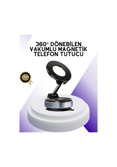 Manyetik Araç Telefon Tutucu 360 Derece Dönebilen Vakumlu Stand 52404242