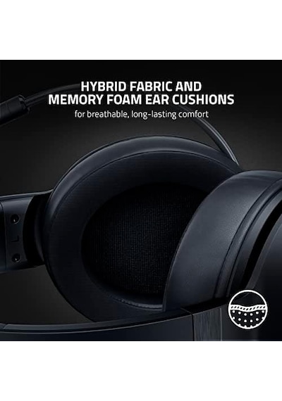 Razer Kraken V3 X Usb - Kablolu Usb Oyun Kulaklığı 285 G'da Ultra Hafif, Triforce 40 Mm Sürücüler, Hyperclear Kardioid Mikrofon, 7.1 Surround Ses, Chroma Rgb Siyah