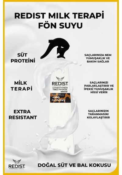 Redist İki Fazlı Milk Honey Fön Suyu 400 Ml