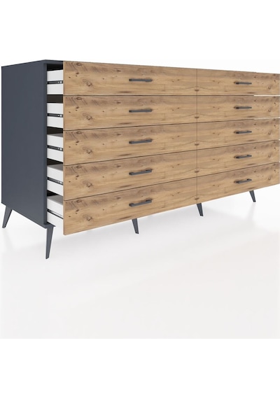 Kronos Konsol 10 Çekmeceli 176x59x99 Antrasit-antrasit/çam Antrasıt/atlas Çam - Antrasıt Kronos Konsol 10 Çekmeceli 176x59x99 Antrasit-antrasit/çam Antrasıt/atlas Çam - Antrasıt