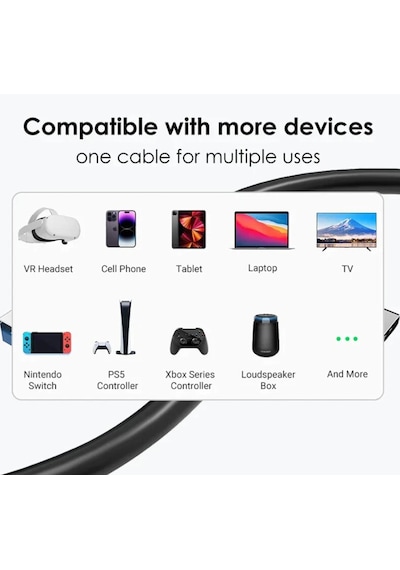 5m Usb 3.2 Gen1 Type-c Vr Link Kablo Meta Quest 2 & Quest Pro Uyumlu 5gbps Süper Hızlı Şarj