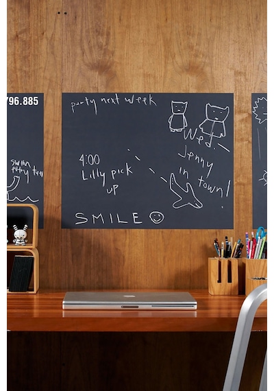 Kara Tahta Kendinden Yapışkanlı Kağıt Tebeşir Sticker 45 X 200cm Siyah