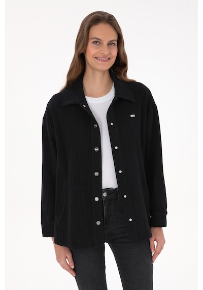 U.s. Polo Assn. Kadın Siyah Gömlek Örme 50314179-vr046 Sıyah