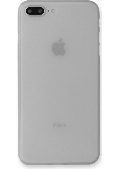 Newface Apple Uyumlu iPhone 7 Plus Kılıf Pp Ultra İnce Kapak - Beyaz Beyaz