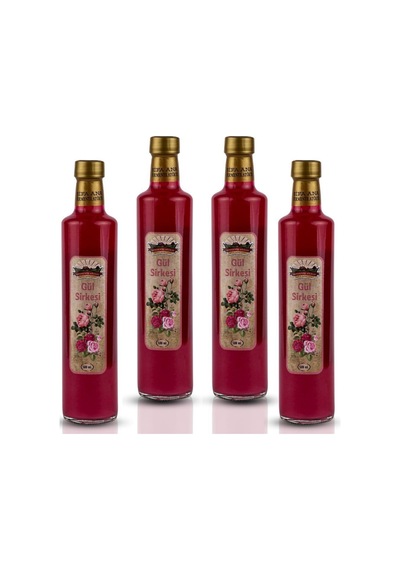 4 Adet Gül Sirkesi 4x500 Ml