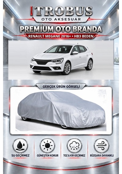 Renault Megane E-tech 1.5/1.6 Dcı 2021-2025 Uyumlu Premium Araba Brandası Oto Branda Hb3 Beden