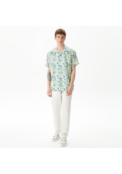 Nautica Erkek Mavi Classic Fit Kısa Kollu Desenli Gömlek Desenli W45422t Mavi