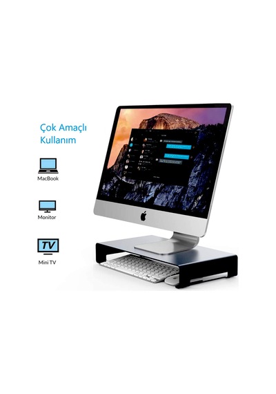 Çok Amaçlı Monitör Yazıcı Notebook Standı-Metal