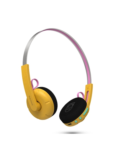 Philips Moving Sound Tams1yl/00 "ringo Duo" Kulaklık, Retro, Kablosuz Veya Kablolu, 26 Saat, Sarı