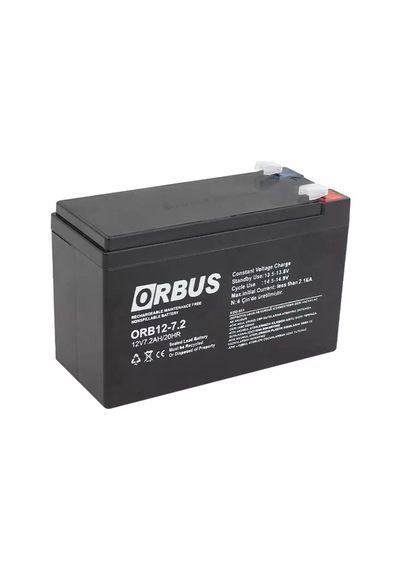 Sh Orbus Orb12-7.2 12 Volt 7.2 Amper Akü 150x65x90 Mm Najmaddin