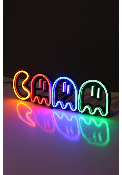 İstasyon Neon Grafik Pac Man Neon Led / Pac-man Gece Lambası / Pacman Dekoratif Lamba / Işıklı Oyun Karakteri / Gamer Ambians Işığı Renkli İstasyon Neon Grafik Pac Man Neon Led / Pac-man Gece Lambası / Pacman Dekoratif Lamba / Işıklı Oyun Karakteri / Gamer Ambians Işığı Renkli