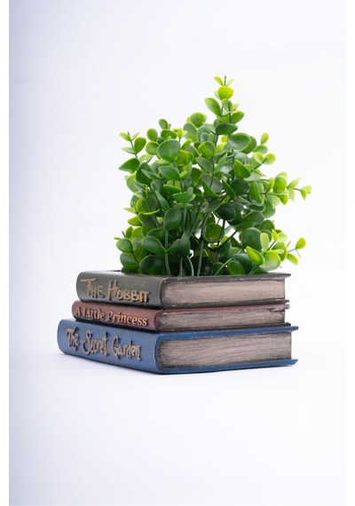 Dekoratif Kitap Saksı Öğretmenler Günü