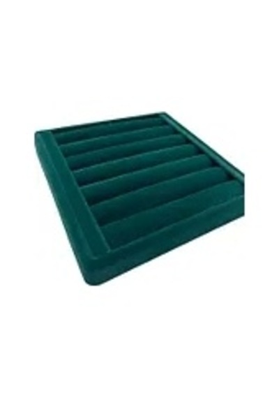 Süet Kumaş Yeşil Renk 15 Cm 15 Cm Yüzük Sergileme Standı Çok Renkli