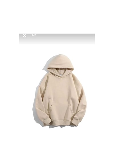 Kozia Outdoors Malkoçbey Kapüşonlu Oversize Unisex Swaetşhirt Bej Bej
