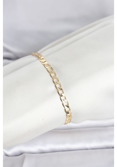 Cm 14k Gold Renk Halka Zincir Model Kadın Bileklik Çok Renkli