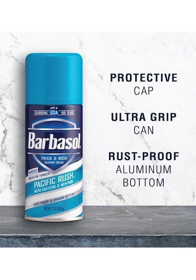 Barbasol Pasific Rush Kafein ve Mentollü Canlandırıcı Tıraş Köpüğü 198 G