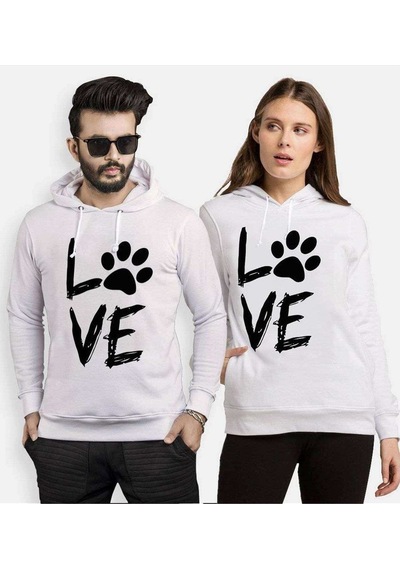 Tshirthane Love Pati Sevgili Kombinleri Kapüşonlu Kombini
