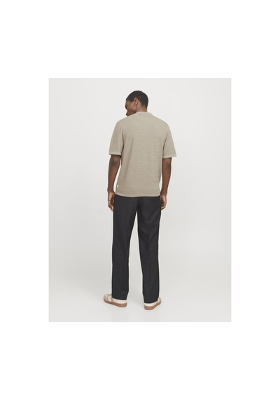 Jack & Jones Jack Jones Jjegeorge Knıt Polo Ss Sn Erkek Antrasit Tshirt 12268281-16 Gri