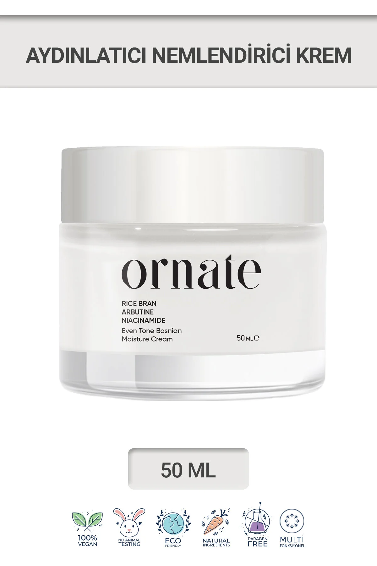 Boşnak Beyazlatıcı Nemlendirici Leke Kremi Bosnian Cream 50ml