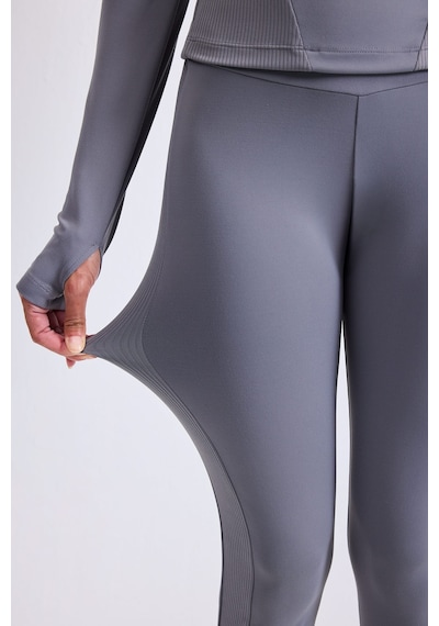 Defacto Yüksek Bel Beli Saran Bantlı Sporcu Tayt H5215ax26augr211 Gri-gr211