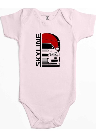 Zepplin Giyim Skyline Pembe Bebek Body Zıbın