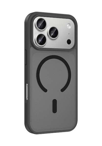 Maks Technology Apple Uyumlu iPhone 18 Pro Max Kılıf M-safe Şarj Özellikli Mkst Babet Kapak - Siyah