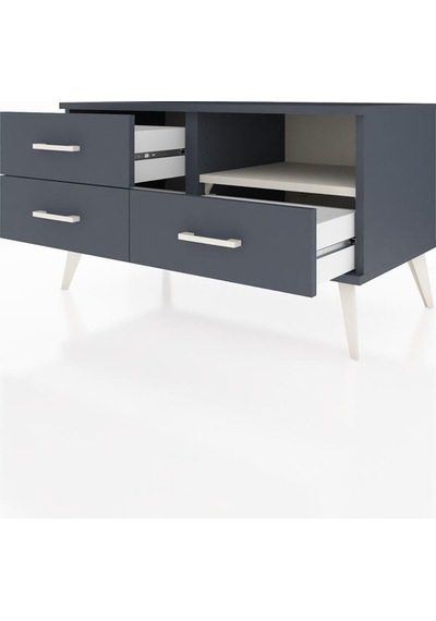 Hyperion Şifonyer Tek Raflı 3 Çekmeceli 88x44x48 Antrasit-aytaşı/antrasit Aytaşı/antrasit Hyperion Şifonyer Tek Raflı 3 Çekmeceli 88x44x48 Antrasit-aytaşı/antrasit Aytaşı/antrasit