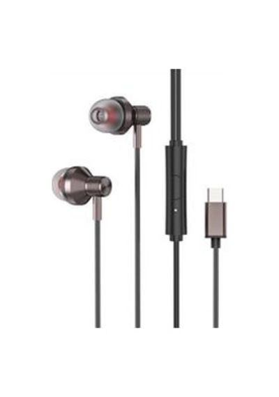 S-link Sl-tpk03 Typec Telefon Uyumlu Metal Siyah Kulak İçi Mikrofonlu Kulaklık Kulak Içi