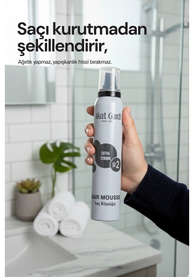 Akat Gardi Saç Köpüğü Extra Strong No:2 Gri 200 Ml