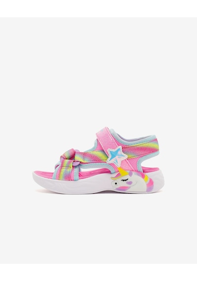 Skechers Unıcorn Dreams Sandal Küçük Kız Çocuk Pembe Işıklı Sandalet 303107n Pkmt