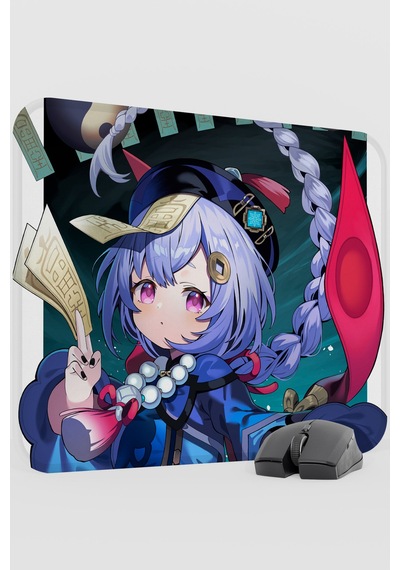 Qiqi Genshin Impact Anime Gacha V2 - 48x40 Xl Gaming Mouse Pad Fare Altlığı