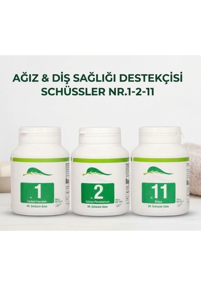 Schüssler Tuzları Nr.1-2-11 Ağız Diş Sağlığı Destekçi Kürü 3 x 400 Tablet