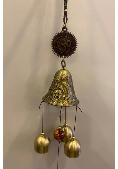 Feng Shui Deprem Zili Çanı Rüzgar Çanı Zili Kapı Çanı Mantra Ohm Om Yoga
