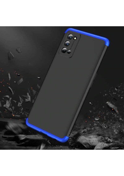 Realme 7 Pro Kılıf Zore Ays Kapak Siyah-Kırmızı