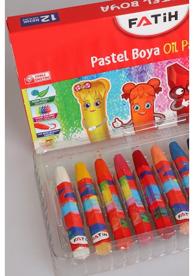 Dekomus İle Orjınal Fatih 12 Renkli Pastel Boya