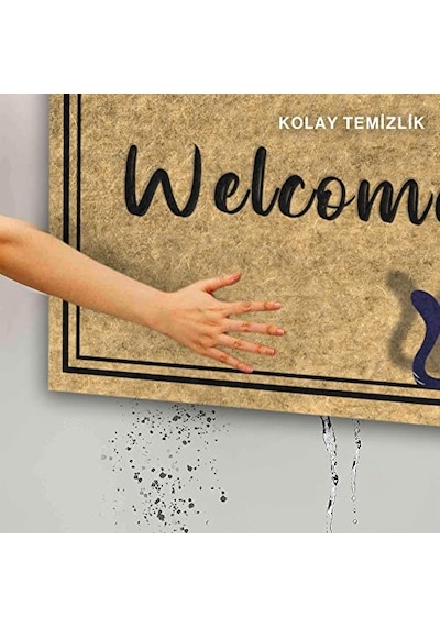 Ayrex Monnhein Tasarımlı Dekoratif Kapı Önü Paspas, Dış Mekan/ev İçi/banyo/mutfak/yatak Odası/giriş Paspaslar Diğer