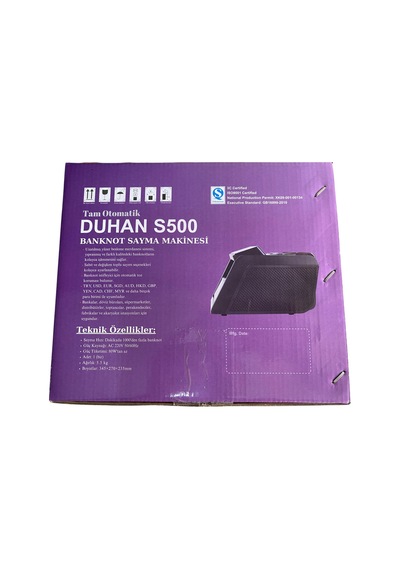 Duhan Para Sayma Makinası S500 Sesli Karışık Döviz Sayma