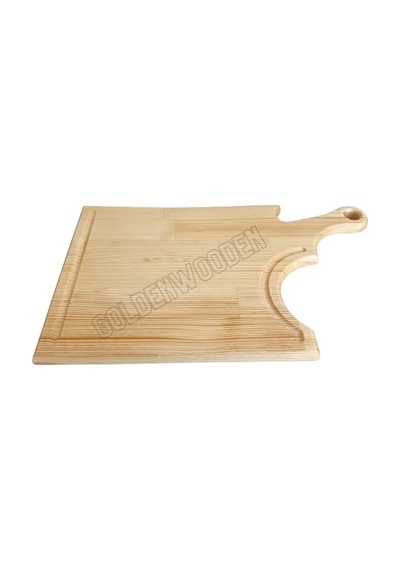 Balta Doğal Ahşap Sunum Tabağı Ahşap Sunumluk Beyaz Çam Boy:45cm En:27cm