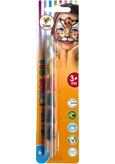 Lino Yüz Boyası 6 İın 1 Yıkanabilir Ln-902 Standart