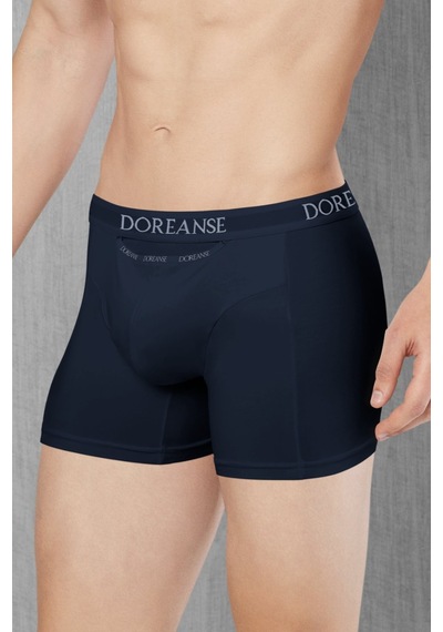 Doreanse Lacivert Erkek Cepli %96 Pamuk Boxer 1790 Lacivert